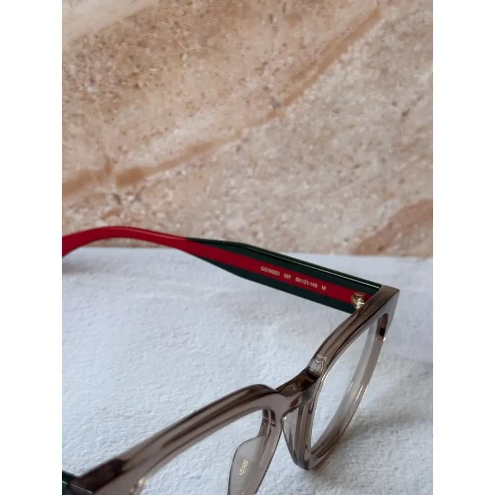 NEW Gucci GG1992O Transparent Brown Eyeglasses Frames